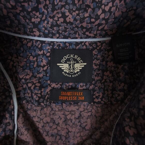 NWT Dockers Smart 360 Flex Slim Fit Long Sleeve Button Down Shirt Mens Small - Picture 3 of 12